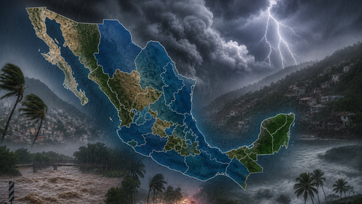 Protección Civil emite alerta por lluvias de alta intensidad en gran parte de México este 9 de julio, ¿cuáles son los más de diez estados?