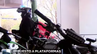 Anuncian impuesto a plataformas de reparto.