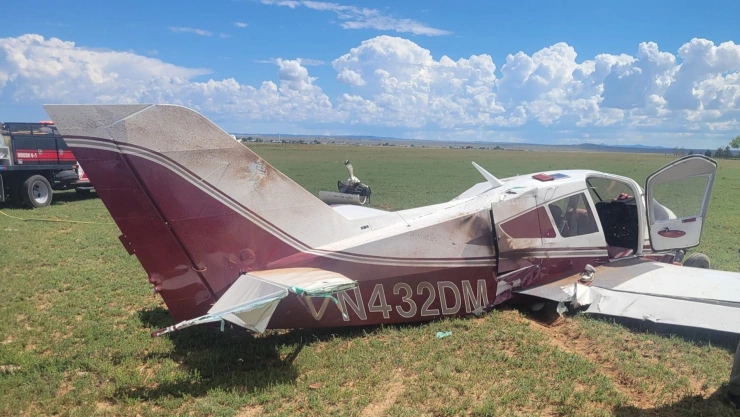 Avioneta se estrella en Moriarty Estados Unidos hoy 16 de septiembre.jpg