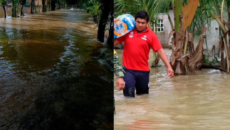 Inundaciones Tabasco frente frío 19