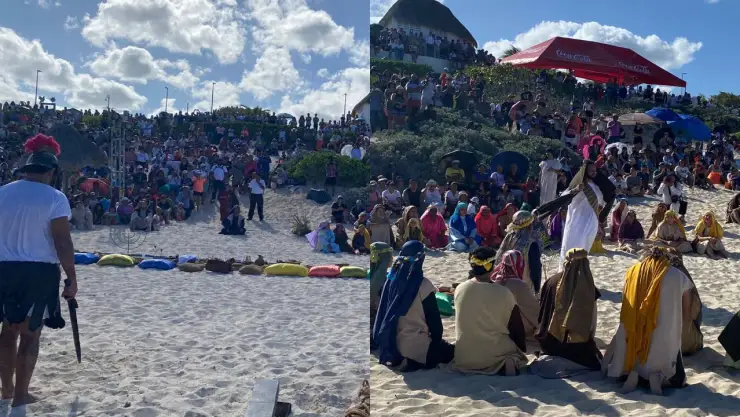 EN VIVO: Inicia el Viacrucis en Playa Delfines en Cancún; estos son los detalles