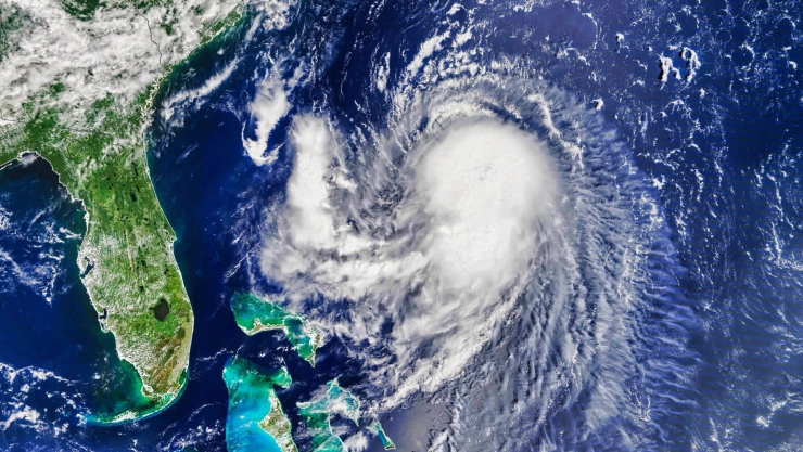 Un huracán cercano a Florida.
