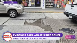 Fuga de agua en Xalapa.