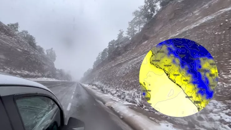 Tormenta invernal en Sinaloa 2025