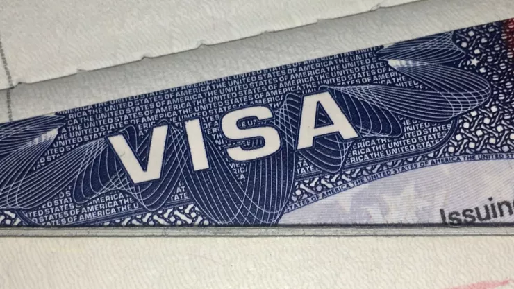 Fotografía de parte de un visado de turismo, que te pueden negar si estás embarazada.