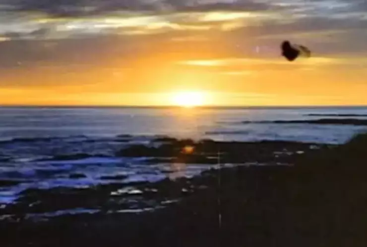 Foto tomada en el lugar donde aparentemente Frederick Valentich desapareció