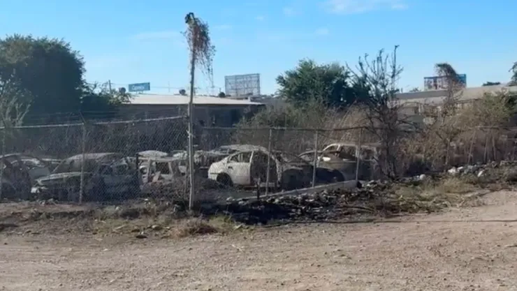 Incendio en yonke de la 21 de Marzo, enCuliacán