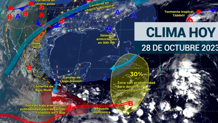 ¿Cómo estará el clima en México hoy 29 de octubre?