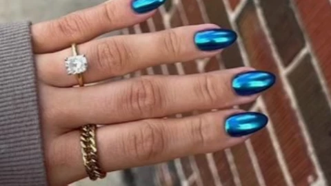 uñas largas para lucir en Año Nuevo