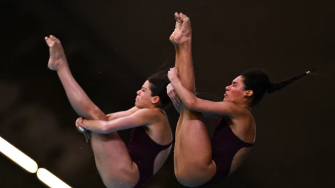 Alejandra Orozco y Gabriela Agúndez, clavadistas mexicanas