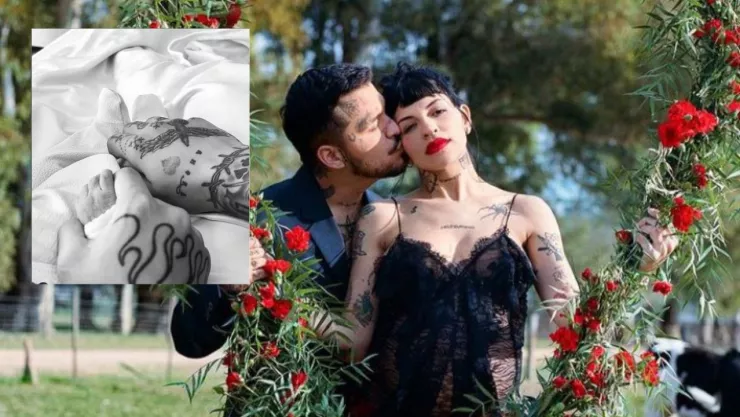 Christian Nodal y Cazzu anunciaron el nacimiento de su bebé
