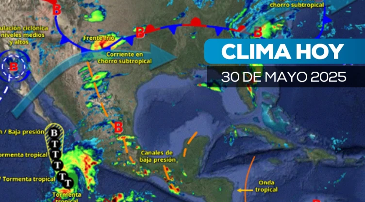 Clima hoy 30 de mayo en México. ¿Cómo afecta la tormenta “Alvin” a la capital?