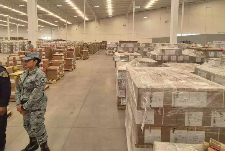 INE comienza con la distribución de 317 millones de boletas electorales y material electoral