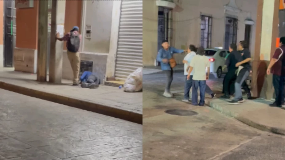 FUERTES IMÁGENES: Reportan riña a las afueras de cantina en Mérida