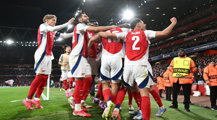 Arsenal celebra la victoria ante Real Madrid