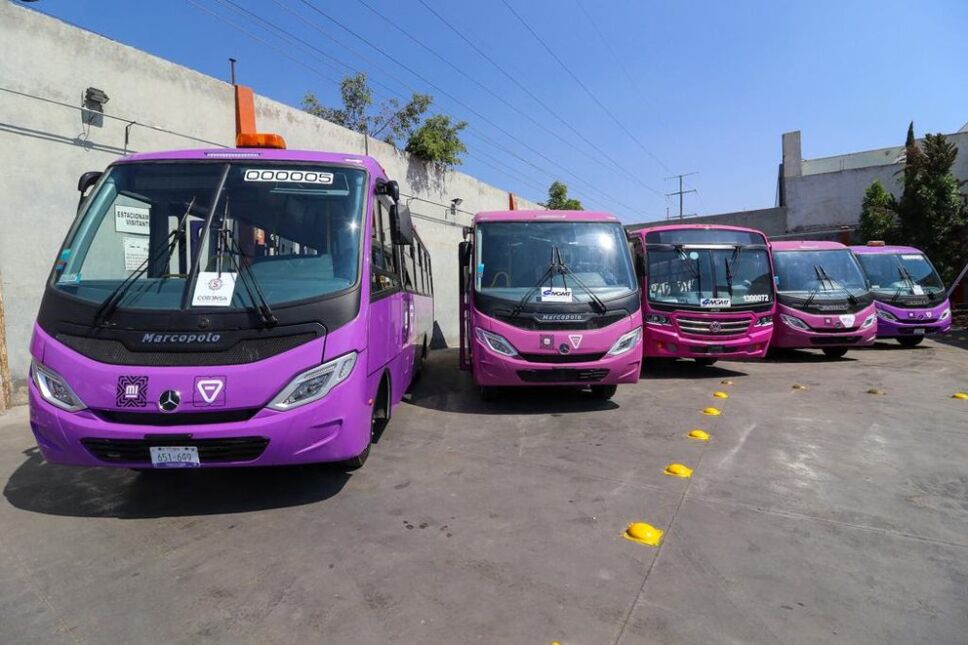 Nuevas unidades que sustituyen a los microbuses de la CDMX