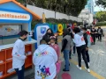 Pocoyo y sus amigos en el gran contenedor del #JuguetónAzteca
