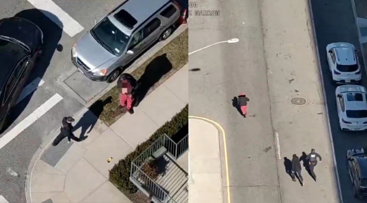 Persecución de un sospechoso armado en Nueva York (VIDEO)