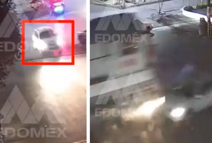 Tren embiste camioneta