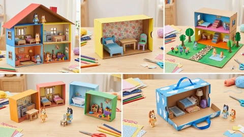 Casitas para peluches Bluey