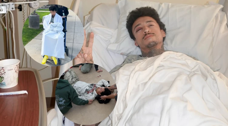 Nyjah Huston en el hospital