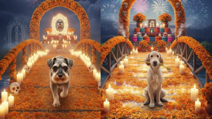 mascotas regresando del Mictlán