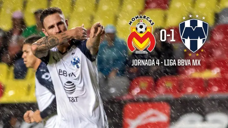 Con gol de último minuto Monterrey vence 1-0 a Morelia