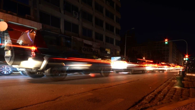 Tráfico vehicular de madrugada