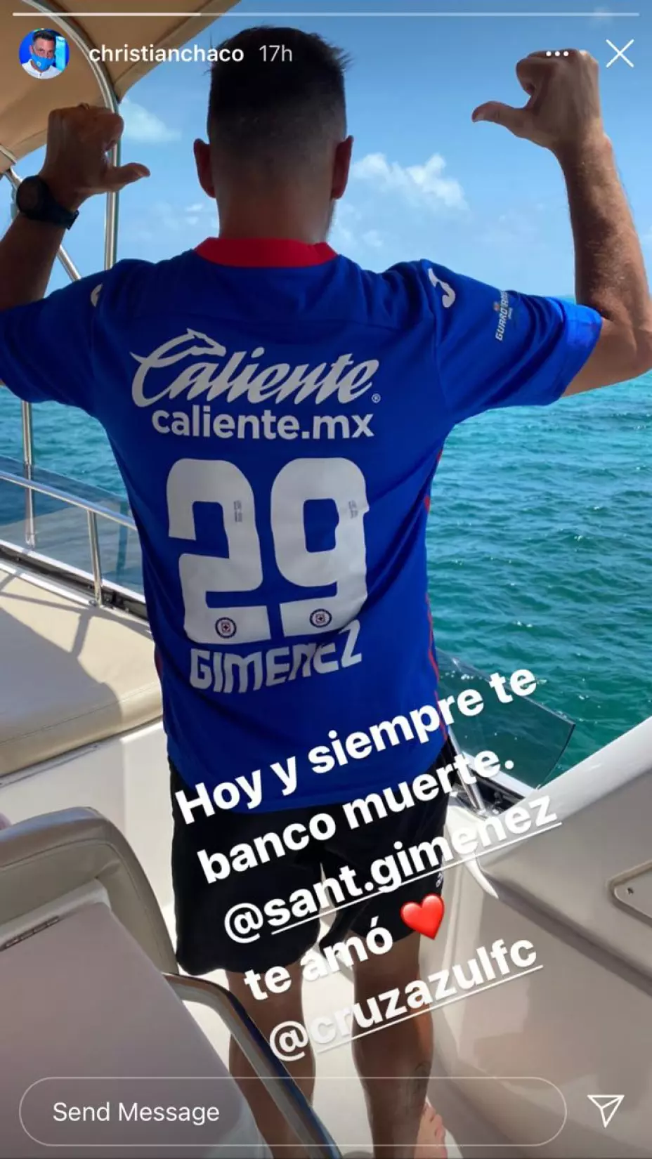 El mensaje de Christian ‘Chaco’ Giménez para su hijo Santiago Giménez