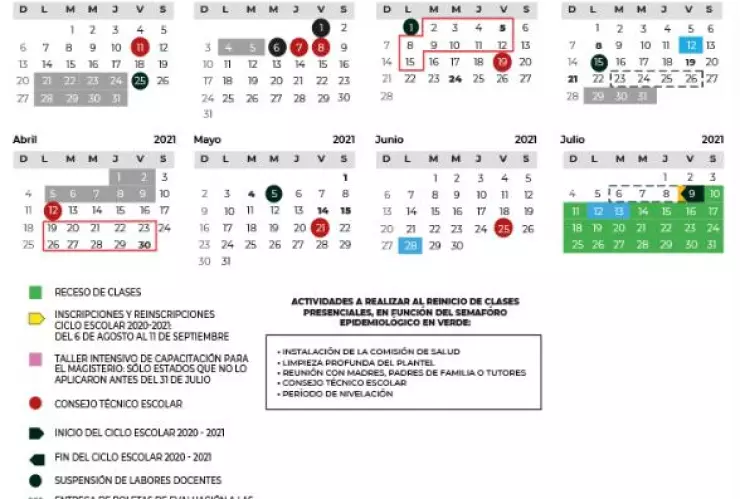 SEP modifica el calendario escolar por las inscripciones