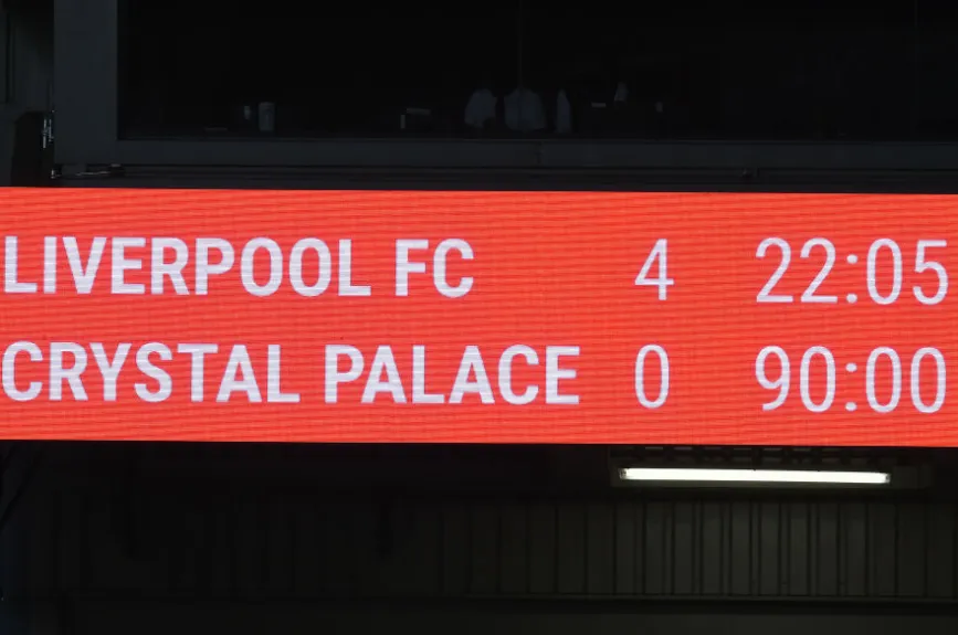Liverpool goleó al Crystal Palace y está muy cerca de ser campeón