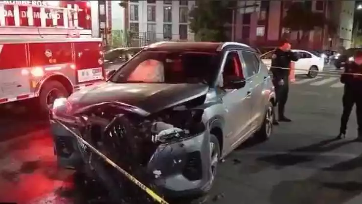 Choque entre automóviles