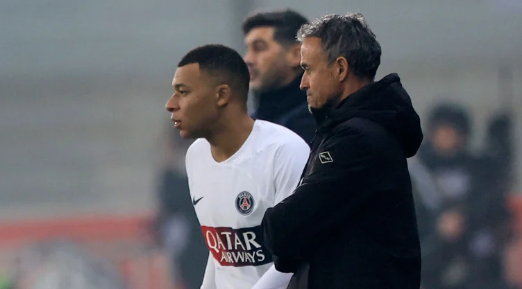 Mbappé y Luis Enrique