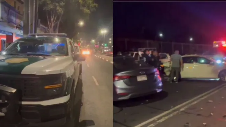 Balacera durante fiesta, además de aparatoso accidente en calles de San Juan de Aragón