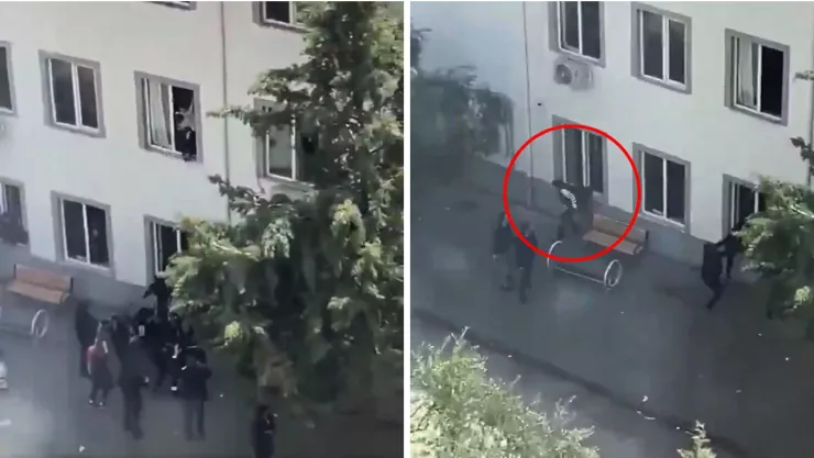 Estudiantes escaparon como pudieron tras el ataque dentro de la escuela