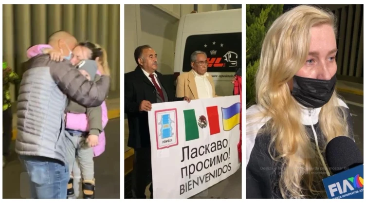 familias mexicanos Ucrania momentos emotivos