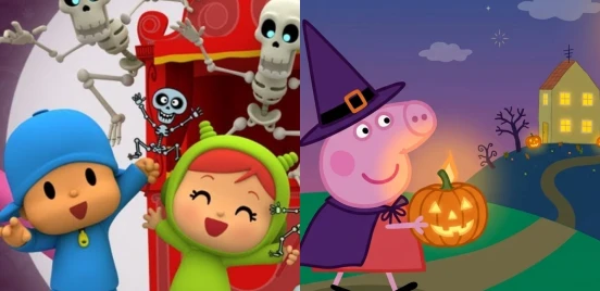 4 capítulos de Peppa Pig y Pocoyó perfectos para armar una tarde de Halloween sin sustos para los niños