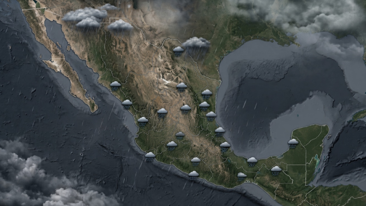 Frente frío llega a México junto al temporal de lluvias