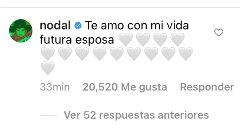 Belinda y Christian Nodal se comprometen