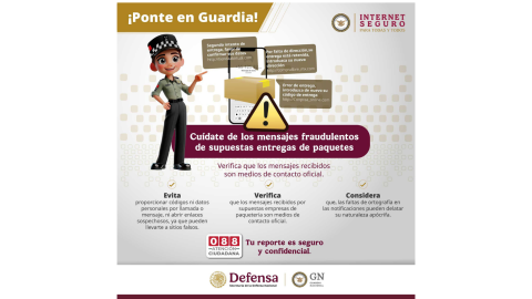 Fraude estafa mensaje de paquetería