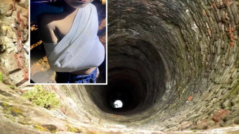 Jugaba con su bicicleta y termina AL FONDO de un pozo; la policía atiende sus heridas