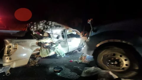 Accidente en la autopista Amozoc-Perote