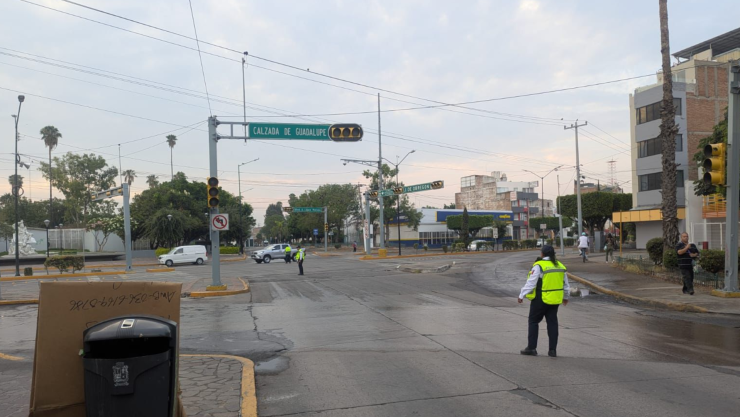 Semáforos apagados en León