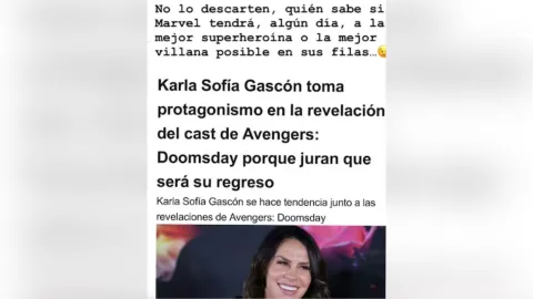 Avengers Doomsday Karla Sofía Gascón responde tras anuncio