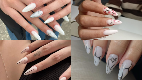 uñas blancas