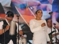 Gran ambiente se vivió durante la presentación.