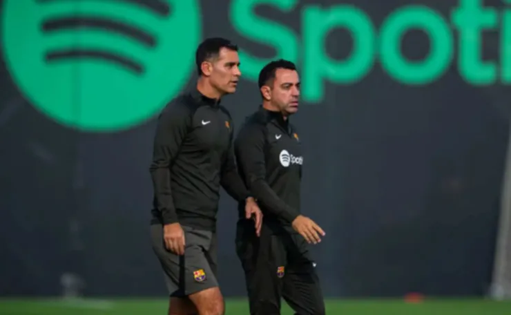 Rafael Márquez y Xavi Hernández