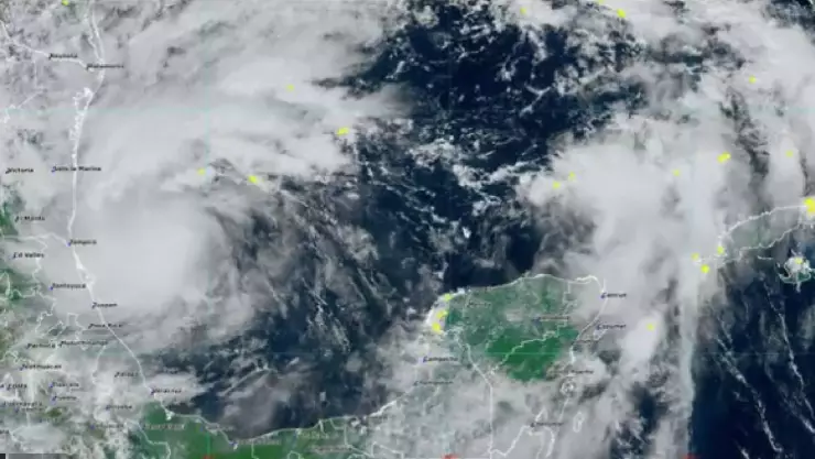 Clima hoy en Yucatán 6 de octubre de 2024_ PRevén intensas lluvias acompañadas de vientos importantes causados por la tormenta tropical Milton