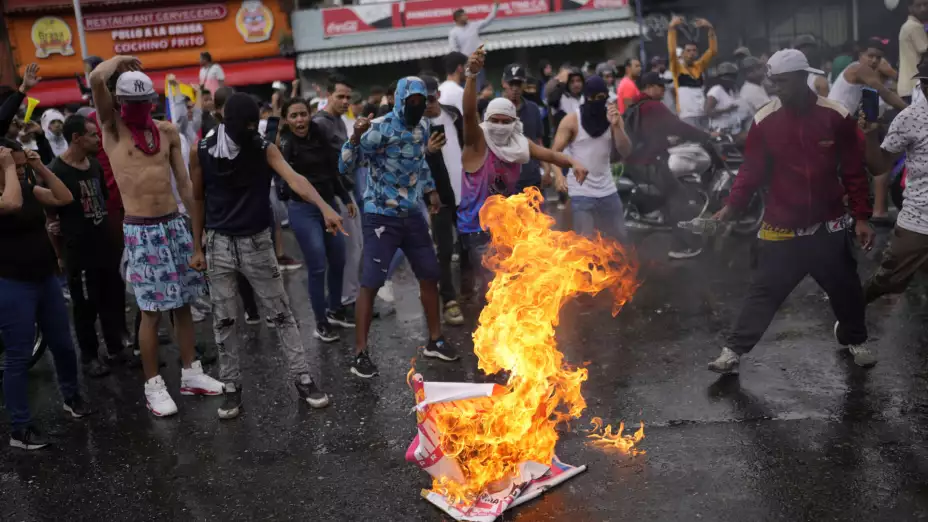Protestas en Venezuela por reelección de Maduro