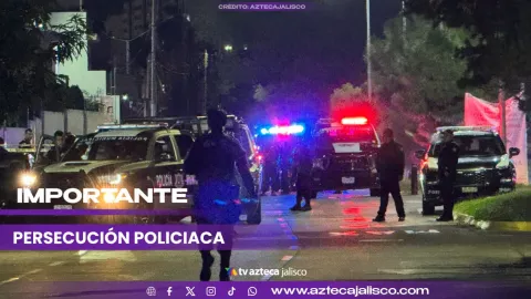 Persecución termina en balacera en Guadalajara; hay dos policías heridos